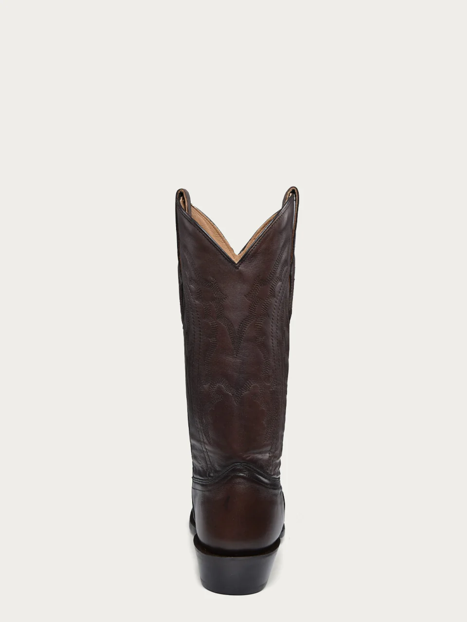 A4540 - MEN'S EMBROIDERY BROWN COWHIDE J TOE COWBOY BOOT - Image 4
