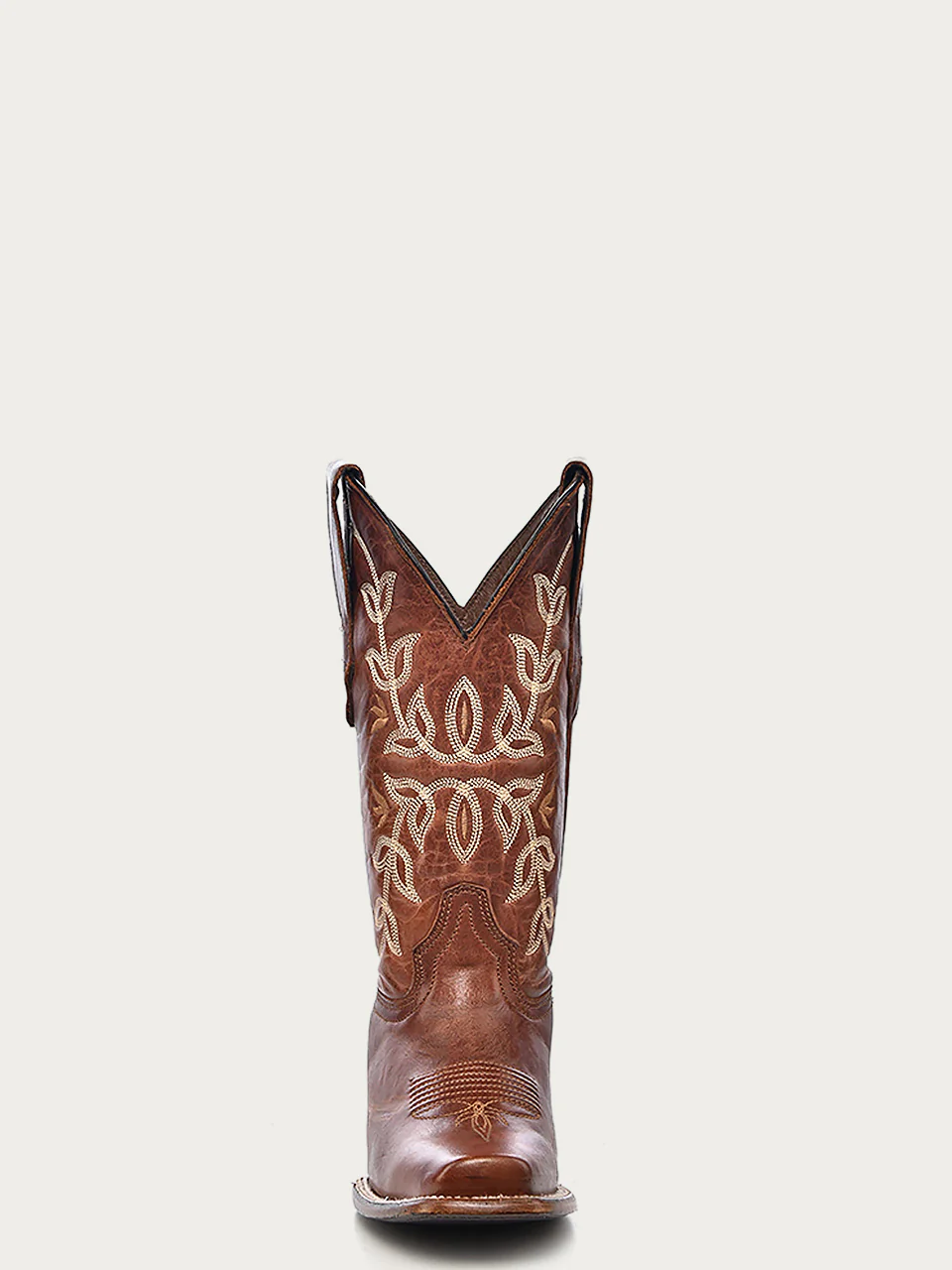 L2000 - WOMEN'S EMBROIDERY COGNAC SQUARE TOE COWBOY BOOT - Image 3