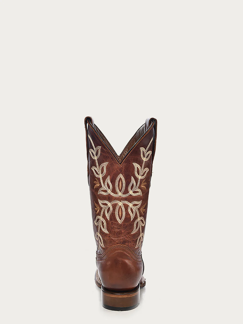 L2000 - WOMEN'S EMBROIDERY COGNAC SQUARE TOE COWBOY BOOT - Image 4