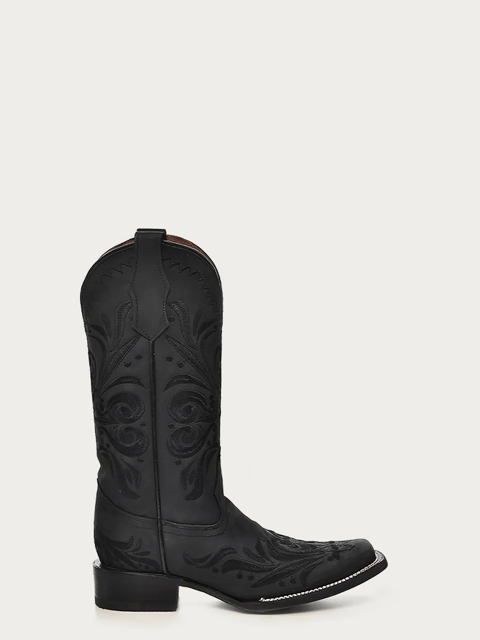 L5464 - WOMEN’S EMBROIDERY BLACK SQUARE TOE COWBOY BOOT - Image 4