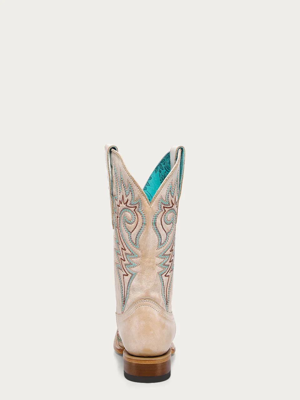 Z5444 - WOMEN'S BLUE AND RED EMBROIDERY BONE SQUARE TOE COWBOY BOOT - Image 6