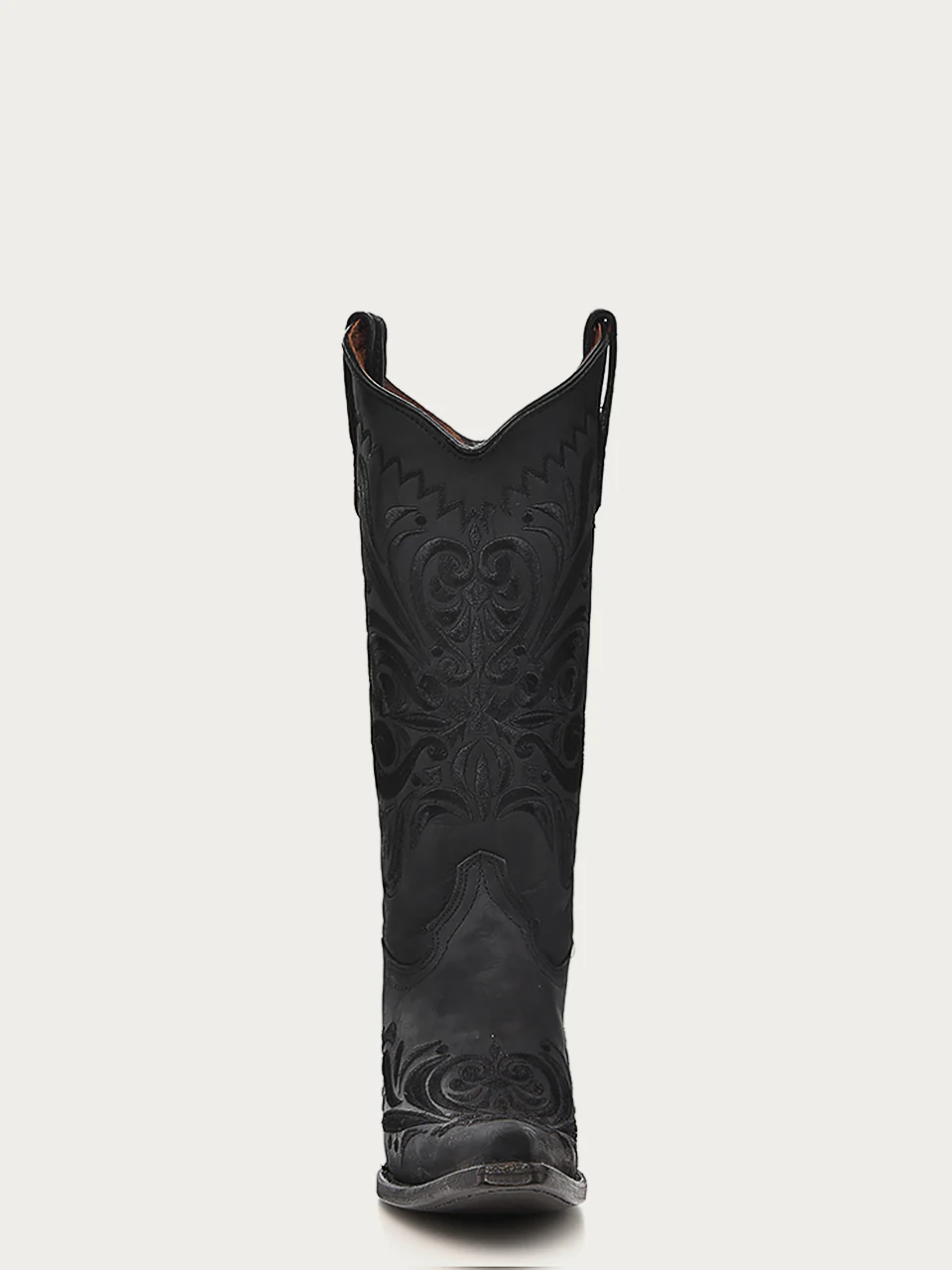 L5433 - WOMEN’S EMBROIDERY BLACK SNIP TOE COWBOY BOOT - Image 3