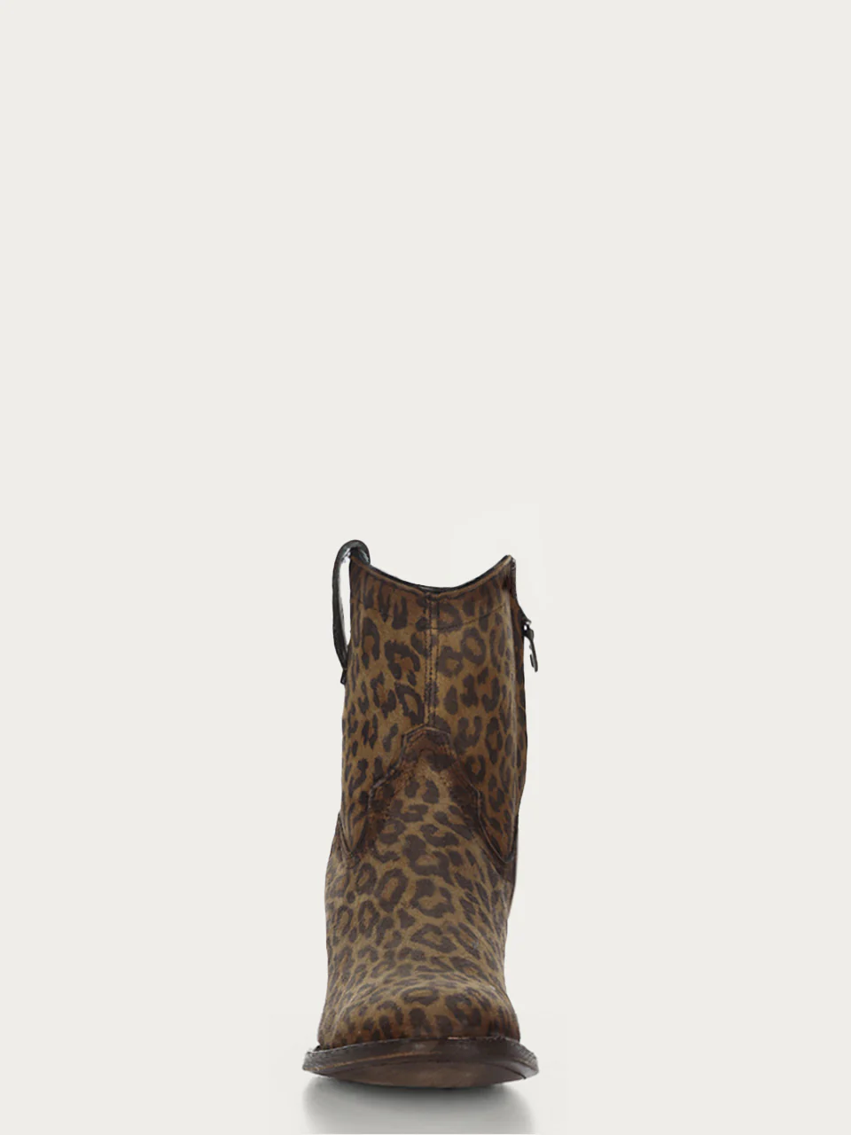 C3627 - WOMEN'S LEOPARD PRINT ROUND TOE ANKLE BOOT WITH ZIPPER - Image 4