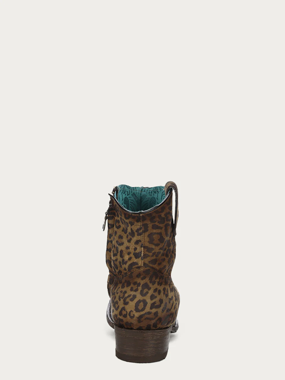 C3627 - WOMEN'S LEOPARD PRINT ROUND TOE ANKLE BOOT WITH ZIPPER - Image 5